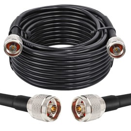 XRDS -RF N Male to N Male 35FT Coax Extension Cable, Type N KMR240 50 Ohm, Low Loss Pure Copper