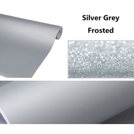 Yija Solid Color Frosted Waterproof Wallpaper Shelf Drawer Liner Self-Adhesive Cabinet Sticker 15.6 Inch by 98 Inch (Gray)