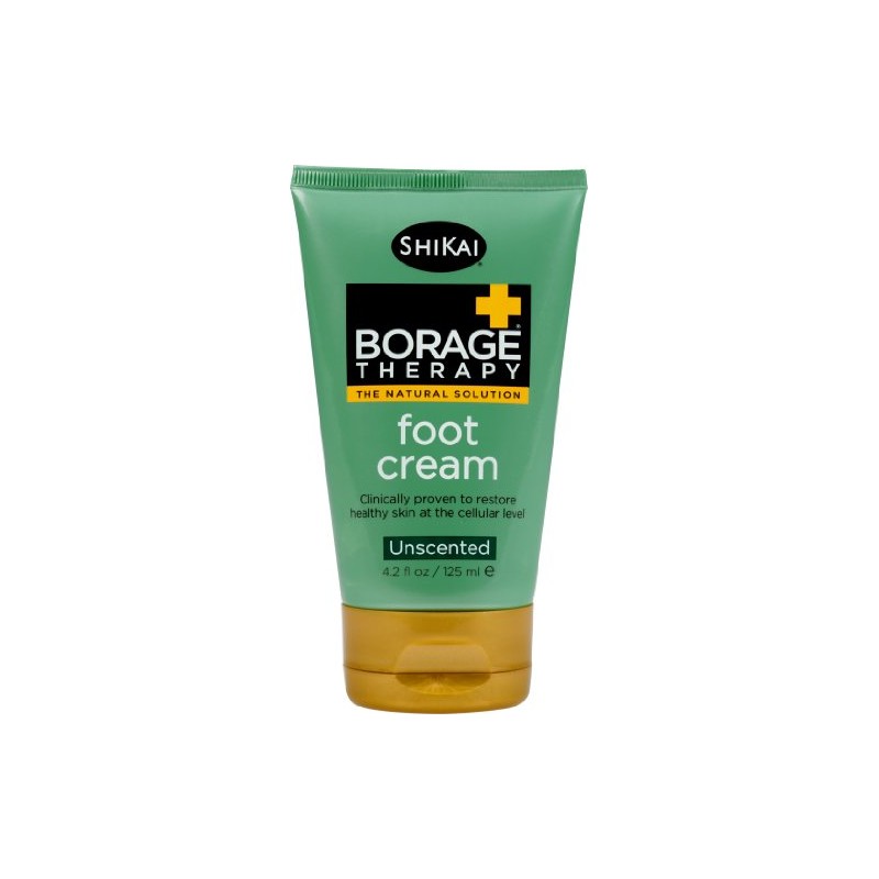 Shikai Borage Dry Skin Therapy Foot Cream, 4.2-Ounce Tubes (Pack