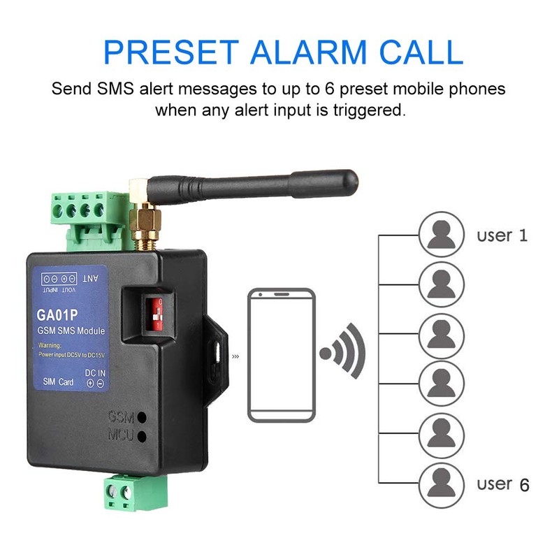 GSM Alarm System Ga01P GSM Smart Remote Power Outage Alarm