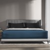 wyewye Double Fitted Sheet, Deep Blue, 135x190 cm with 40