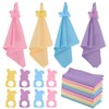 16 Pcs Easter Napkin Rings and Easter Napkins Cloth -Wood