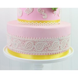 Global Sugar Art Paisley Lace Silicone Lace Mat by Chef Alan Tetreault