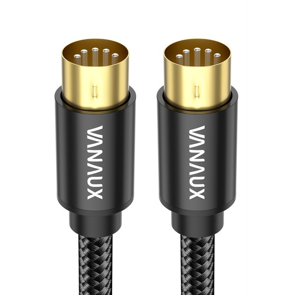 VANAUX MIDI Cable 3FT, Male to Male 5-Pin MIDI Cable