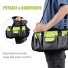 FASTPRO 13-inch Wide Mouth Tool Bag, Multi-pocket Tool Organizer with