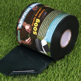 Valcora 4 Inch Double Sided Turf Tape for Artificial Grass with Self-Adhesive 2X Strength 500g, Double Sided Artificial Grass Tape for Patios Decks Indoor Floors 4" × 33ft (10.5cm × 10m)