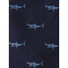 [COLORATA] Carolata Shark Pattern Necktie (100% Silk / Jacquard Woven),