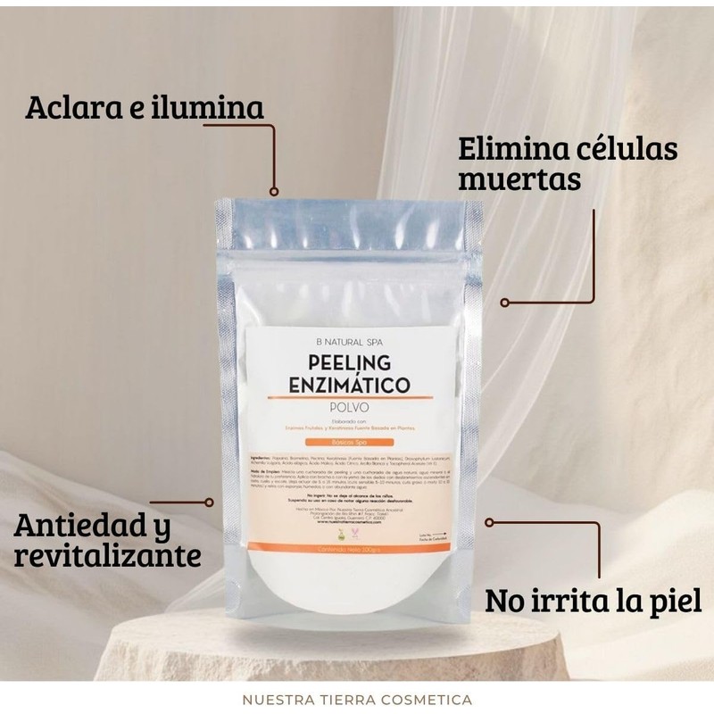 Peeling Enzimático Exfoliante Bbglow Y Faciales 100grs