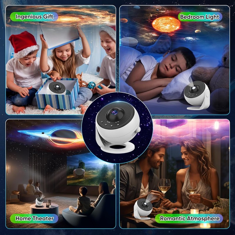 Upgrade Galaxy Projector Pro, Lomoo 13 in 1 HD Planetarium
