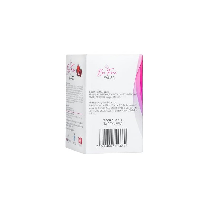 Be Free - W4-SC, Suplemento Alimenticio, 30 Sticks de 3gr,