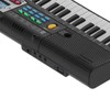 61Key Mini Electric Piano Black MultiFunctional Studio Toy with Microphone