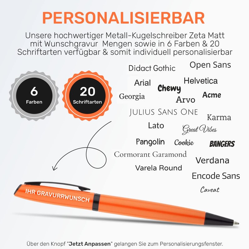 #teamludorf Zeta High-Quality Metal Ballpoint Pens with Gift Packaging and