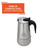 IMUSA USA B120-22061M Stainless Steel Stovetop Espresso Coffeemaker 4-Cup, Silver