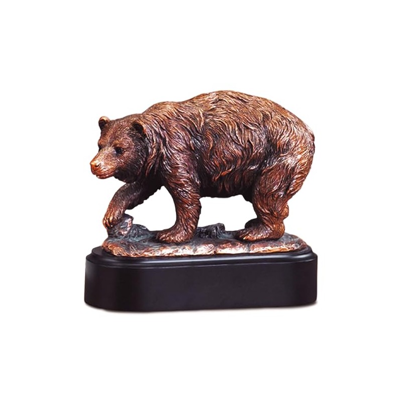Walking Bear Statue - Bronze