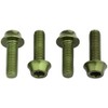 Wolf Tooth Water Bottle Cage Bolts - Set/4, Aluminum, Olive