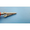 Mueller RED Alligator Steel Clip Acetate Handle and Screw, Mueller,