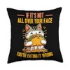 Taco cat Throw Pillow