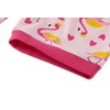 Popshion Girl Flamingo Valentines Heart Print Pajamas Short Sleeve Flamingo