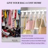 BOCONY Purse Hanger for Closet 6 Pcs, Acrylic Purse Organizer