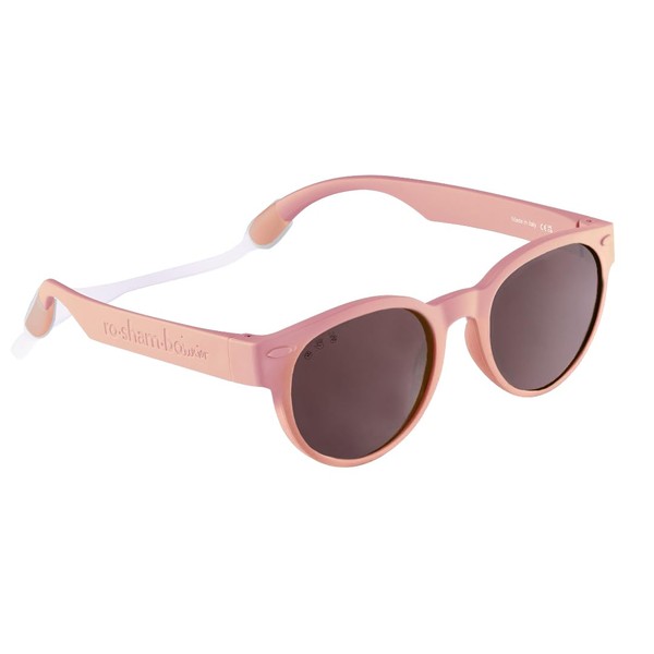 ROSHAMBO Unbreakable Toddler Round Sunglasses with Strap BPA-free – Girls