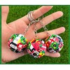 Sports Ball Key Chain - Durable Soccer Keychain for Fans