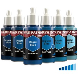 The Army Painter, Warpaints Fanatic Flexible Triad: Vivid Blues, 6 x 18ml Acrylic Paint, Miniature Hobby Paint, For Miniature Wargaming