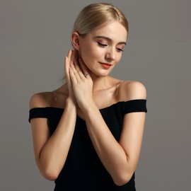 Jewboo Silver 925 Original Forest Deer Antler Women's Ring Birthday Gift Jewelry, No Gemstone