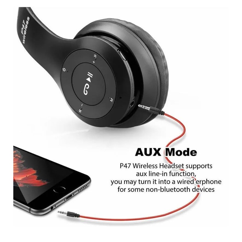 Hybrid Noise Cancelling Headphones, Wireless Bluetooth, Mic, Deep Bass, Soft