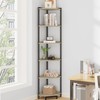 Hzuaneri Corner Shelf Stand, Corner Bookshelf, Storage Standing Shelf Unit