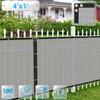 Patio by Patio Paradise Light Grey 4'x10' Privacy Screen Fence
