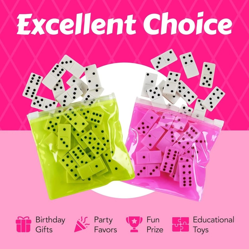Playbees Domino Game Set Pack of 12 Each Bag includes