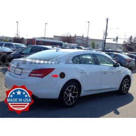 Trims Express FIT:2010-2016 Buick LaCrosse Carbon Fiber Black Flat Gas Cap Cover Stick-On