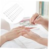 BIUDECO 1set Matte Coffin Fake Nails Stickers False Nails for