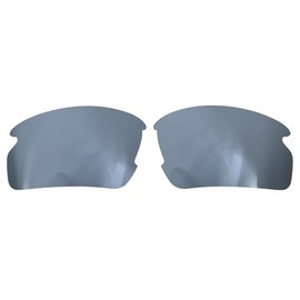 Replacement Lenses for Oakley Flak 2.0 Aisa fit 9271 sunglasses/1.5mm polarized/easy to install, Sliver, 61.7*37.5mm
