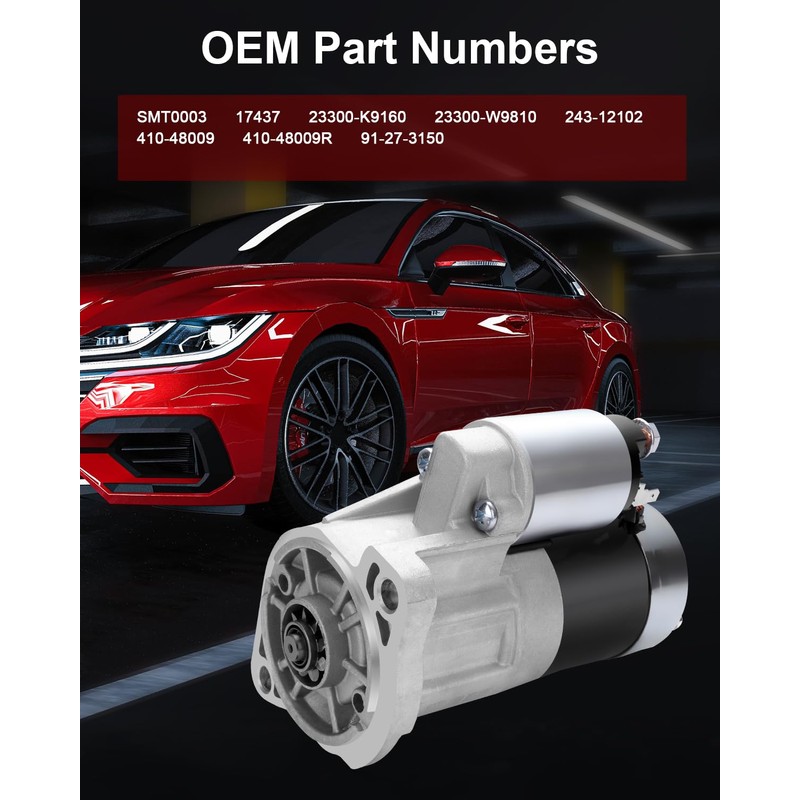 New Starter Compatible for Nissan Lift Trucks AEH All H20