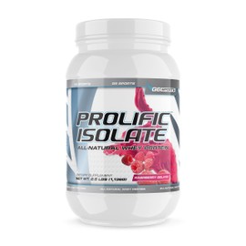 G6 Sports G6 Sports Nutrition Prolific Isolate All Natural Whey Protein Isolate (Gluten Free, Lactose Free, Soy Free, Stevia Sweetened, 25g Protein, 100 Calories) ?C 2.5lb Jar ?C Raspberry Gelato
