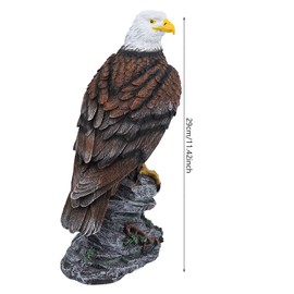 Tomotato Eagle Garden Statue,Bald Eagle Statue Simulated Eagle Shape Garden Statue Outdoor Sculpture Lawn Garden Scene Decoration Bald Eagle Figurines for Home Decor