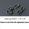 4PCS Replacement Metal Mount Clips Compatible with Shark IQ and