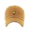 Baby Chick Vintage Baseball Cap Embroidered Cotton Adjustable Distressed Dad