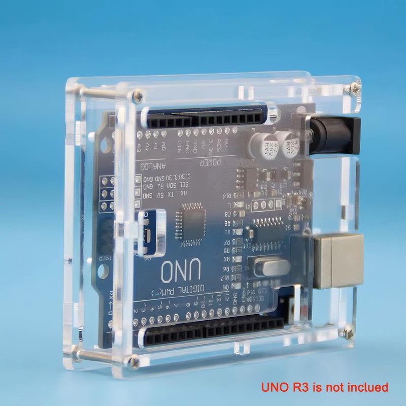 Gikfun Uno R3 Case Enclosure Transparent Clear Computer Box Compatible