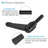 CoCud Clamp Lever Handle M8 x 25mm Male Thread Adjustable