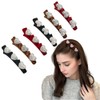 SXQLYH Double Layer Hair Clip, 3 Pairs of Braided Hair