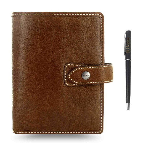 Filofax Malden Pocket Leather Organizer Agenda Calendar Weekly Planner 2024-2025