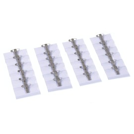 Europel Europel Kunststoff Namensschilder mit Kombi-Halter: Ansteck-Nadel & Clip - 24 Stück - 75 x 40 mm| - Ausweishüllen & Namensschild-Halter - mit Blanko Einsteckschildern, farblos, 121260