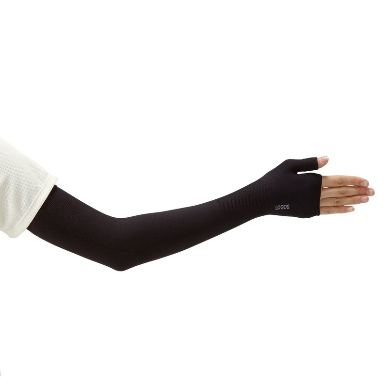 LOGOS 81690185 Beautiful Fit Skin UV Hand Arm Cover (Black)