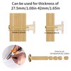 BIGLUFU 12 Pcs Brass Drawer Knobs, Round Kitchen Cabinet Knobs,
