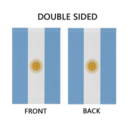 Mflagperft Argentina Garden Flags 12 x 18 Inches Double Sided Vivid Color and Fade Proof Small Argentine Yard Flags for Indoor and Outdoor Decorations (Argentina)