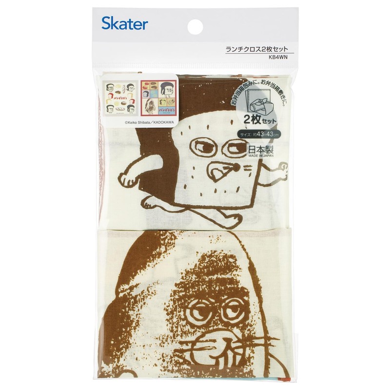 Skater KB4WN-A Bento Cloth Lunch Cloth for Kids, Set of