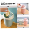 NOLITOY 3Pcs Mini Desktop Trash Can Cute Wastebasket for Office
