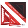Carpenter's Square Set, 18 cm and 30 cm Triangle Ruler,